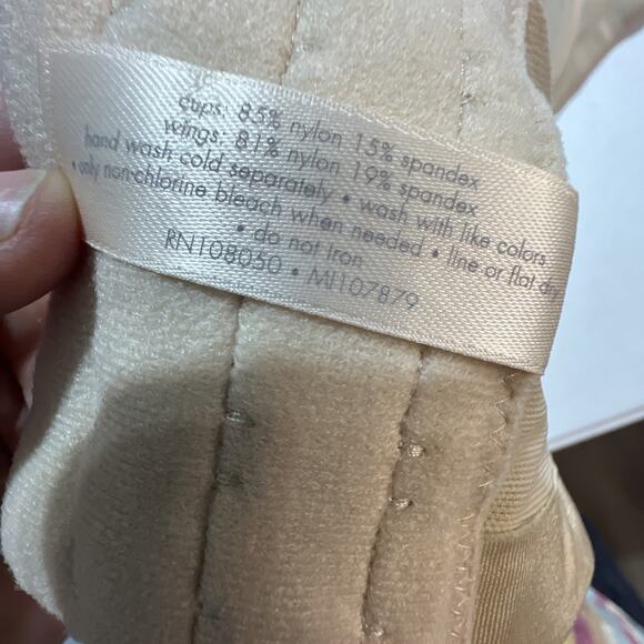 Lane Bryant Cacique 40F Nude Satin No-Wire Bra NWOT 40 F lightly lined 40DDD - Picture 9 of 10